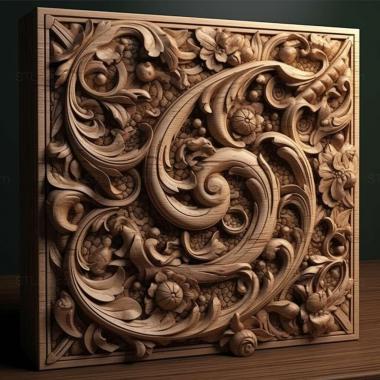 Patterns and decorations stl patch 2 3d model